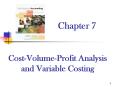 Cost-Volume-Profit Analysis and Variable Costing PowerPoint PPT Presentation