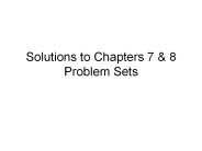 Solutions to Chapters 7