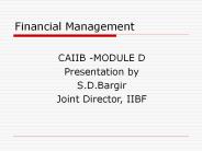 Financial Management