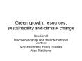 Green growth: resources, sustainability and climate change PowerPoint PPT Presentation