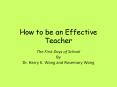 How to be an Effective Teacher PowerPoint PPT Presentation
