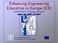 Enhancing Engineering Education in Europe (E4) SOCRATES II Thematic Network www.ing.unifi.it/tne4 PowerPoint PPT Presentation