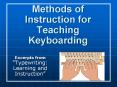 Methods of Instruction for Teaching Keyboarding PowerPoint PPT Presentation