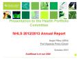 Presentation to the Health Portfolio Committee NHLS 2012/2013 Annual Report PowerPoint PPT Presentation