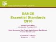 DANCE Essential Standards 2010 PowerPoint PPT Presentation