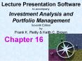 Lecture Presentation Software to accompany Investment Analysis and Portfolio Management Seventh Edition by Frank K. Reilly PowerPoint PPT Presentation