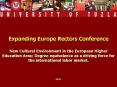 Expanding Europe Rectors Conference New Cultural Environment in the European Higher Education Area: Degree equivalence as a driving force for the international labor market. PowerPoint PPT Presentation