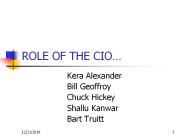 ROLE OF THE CIO