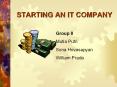 STARTING AN IT COMPANY PowerPoint PPT Presentation
