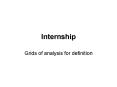 Internship PowerPoint PPT Presentation