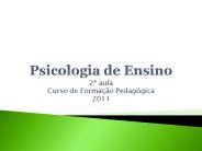 Psicologia de Ensino