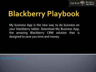 Blackberry Business Apps