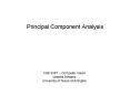 Principal Component Analysis PowerPoint PPT Presentation