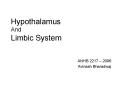 Hypothalamus And Limbic System PowerPoint PPT Presentation
