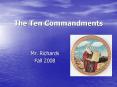 The Ten Commandments PowerPoint PPT Presentation