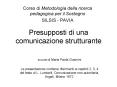 Presupposti di una comunicazione strutturante PowerPoint PPT Presentation