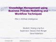 Knowledge Management using Business Process Modelling and Workflow Techniques PowerPoint PPT Presentation