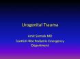Urogenital Trauma PowerPoint PPT Presentation