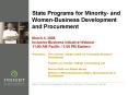 State Programs for Minority- and Women-Business Development and Procurement PowerPoint PPT Presentation