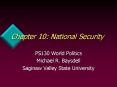 Chapter 10: National Security PowerPoint PPT Presentation