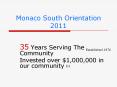 Monaco South Orientation 2011 PowerPoint PPT Presentation