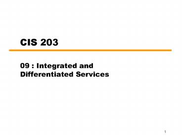 CIS 203