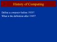 History of Computing PowerPoint PPT Presentation