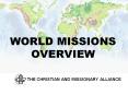 WORLD MISSIONS OVERVIEW PowerPoint PPT Presentation