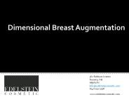 Dimensional Breast Augmentation Toronto Plastic Surgeon