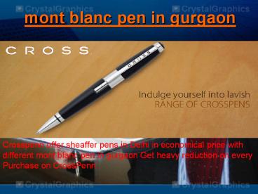 mont blanc pen in gurgaon, delhi