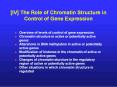 [IV] The Role of Chromatin Structure in Control of Gene Expression PowerPoint PPT Presentation
