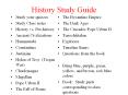 History Study Guide PowerPoint PPT Presentation