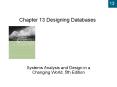 Chapter 13 Designing Databases PowerPoint PPT Presentation