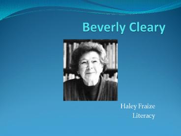 Beverly Cleary