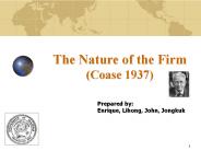 The Nature of the Firm (Coase 1937)