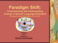 Paradigm Shift: Understanding and Implementing Change in Second Language Education (George M. Jacobs and Thomas S C Farrell) PowerPoint PPT Presentation