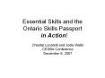 Essential Skills and the Ontario Skills Passport  in Action! PowerPoint PPT Presentation