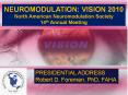 NEUROMODULATION: VISION 2010 PowerPoint PPT Presentation