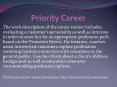 Priority career PowerPoint PPT Presentation