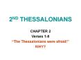 2ND THESSALONIANS PowerPoint PPT Presentation