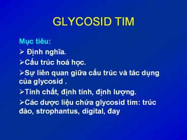 GLYCOSID TIM
