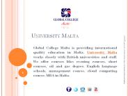 Global College Malta A Best  Education Hub