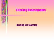 Literacy Assessments
