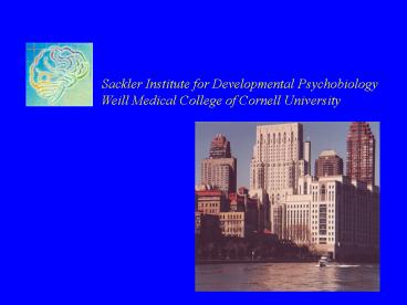 Sackler Institute for Developmental Psychobiology