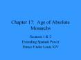 Chapter 17: Age of Absolute Monarchs PowerPoint PPT Presentation