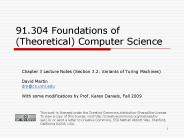 91.304 Foundations of (Theoretical) Computer Science
