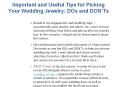 Important and Useful Tips for Picking Your Wedding Jewelry: DOs and DON’Ts PowerPoint PPT Presentation