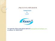 Oracle Data Interchange Online Training