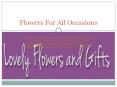 Flowers For All Occasions PowerPoint PPT Presentation