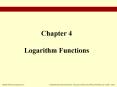 Chapter 4 Logarithm Functions PowerPoint PPT Presentation